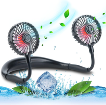 Portable Cooling Neck Fan, Rechargeable USB Personal Neck Fans with Colo... - $18.80