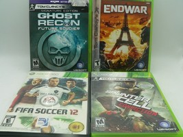 Xbox 360 Lot of 4 Games: Ghost Recon, End War, Splinter Cell Conviction ... - $9.74