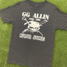80s GG allin band t shirt Short Sleeve Gift For Fans Shirt Black - £11.24 GBP+