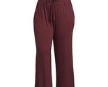Terra &amp; Sky Women&#39;s Plus Size 0x 14W Knit Pull On Pant Rustic Plum Brand... - $9.84