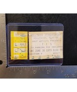 YES - VINTAGE JUNE 30, 1979 HOLLYWOOD, FLORIDA CONCERT TOUR TICKET STUB - $14.00