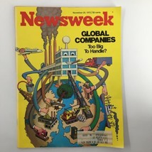 VTG Newsweek Magazine November 20 1972 Global Companies Too Big To Handle - £11.14 GBP
