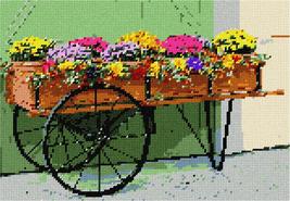Pepita Needlepoint Canvas: Flower Cart, 12&quot; x 8&quot; - £68.49 GBP+