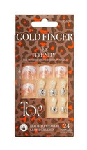 KISS GOLDFINGER READY TO WEAR GEL TRENDY TOENAILS - PERFECT MATCH  #GDT01 - £6.38 GBP