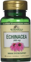 Windmill Echinacea 400mg Capsules, 60 Count (Pack of 1) - £14.38 GBP