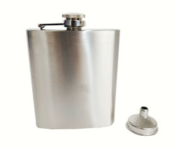 1 PC 12 OZ Stainless Steel Whiskey Alcohol Pocket Flask with Portable Funnel New - £8.37 GBP