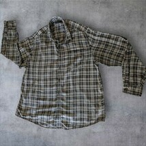 Faded Glory Mens 2XL Flannel White Black LS Cotton Button Front Collar P... - $87.96 MXN