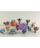 Littlest Pet Shop 12 Mini Figures Lot Carrot Car Bunny Kitten Ladybug Pi... - £38.89 GBP