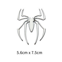Metal Spider Bumper Stickers Metal 3D Spider Car  Spider Content Car Body Sticke - £11.84 GBP