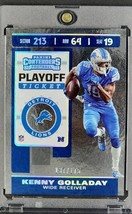 2019 Panini Contenders Season Playoff Ticket #74 Kenny Golladay /175 Lions - £2.26 GBP