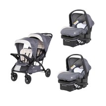 Gray Baby Trend Double Sit N Stand Stroller Travel System with 2 Infant ... - £717.87 GBP