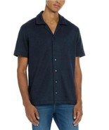 Scotch &amp; Soda Mens Shirt Blue Button-Up Short Sleeves Relaxed Fit Spread... - $59.64 CAD