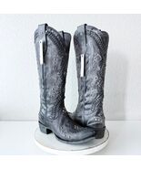 Lane COSSETTE Womens Cowboy Boots 7 Black Western Cowgirl Mid Calf Point... - $7,144.85 MXN