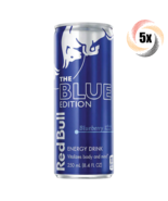 5x Cans Red Bull The Blue Edition Blueberry Flavor Energy Drink | 8.4oz | - £18.34 GBP
