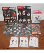 Lot 10 Christmas Ornament Kits Felt Plastic Canvas Gallery of Stitches J... - $39.59