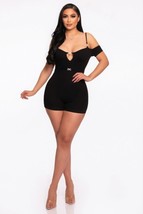 Infinity Off-shoulder Knitted Rompers - $39.00