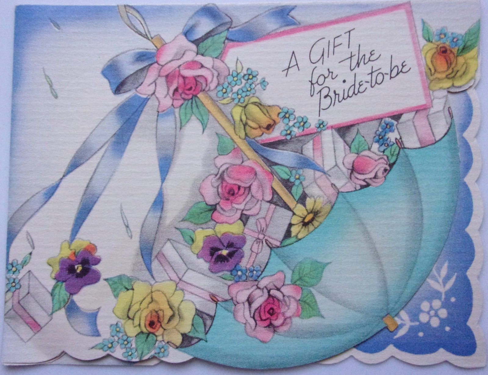 Vintage The Fairfield Line A Gift For The Bride To Be Gift Card - $2.99