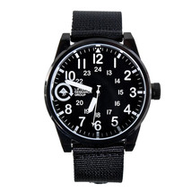LRG Elevato Distribuzione Gruppo Field &amp; Ricerca 40mm Acciaio Nero Polso IN - $34.95