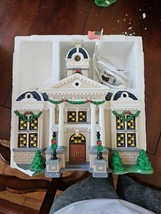 Dept 56 Original Snow Village Christmas Town Hall w/ Lights NEW 55044 - $104.95