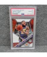 2019-20 Panini Mosaic LeBron James Lakers Will To Win PSA 10 GEM MINT #7 - $651.48 MXN