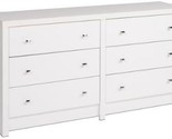 White 6-Drawer Dresser By Prepac. - £204.60 GBP