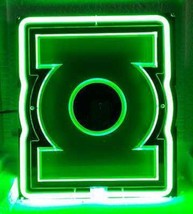 Green Lantern 3D Acryl Neon Sign 11&quot;x10&quot; - £53.94 GBP