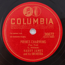 Harry James - Prince Charming / Velvet Moon - 1943 10&quot; 78 rpm Record 36672 - £4.20 GBP