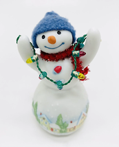 Hallmark Keepsake Figurine Louie D Lightly Snowman Snowtop Lodge 2008 - £15.88 GBP