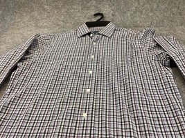 Polo Ralph Lauren Dress Shirt Mens 16 32 33 Curman Classic Fit Check Plaid - $15.83