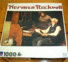 Jigsaw Puzzle 1000 Pieces Norman Rockwell Collection Art Lover New Seale... - $14.84
