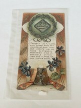 Holy Prayer Card vtg antique ephemera 1923 St John Baptist Longmont Colorado CO - £15.46 GBP