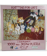 Knitting for Cats Jigsaw Puzzle 1000 Pc 20 x 27” Sunsout #67259 Julie Ba... - €13,75 EUR