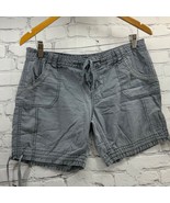 OP Shorts Gray Juniors Sz 13 Casual Missing Pocket Buttons 100% Cotton - £13.42 GBP