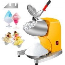 110V Electric Ice Shaver Crusher,300W 1450 RPM Snow Cone Maker Machine with ... - £71.01 GBP