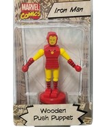 Entertainment Earth Marvel Comics IRON MAN 4in Wooden Push Puppet figure... - £10.12 GBP