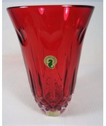 Waterford Crystal I Love Lismore Ruby Red 8&quot; Vase Heart Design - New - N... - £257.76 GBP