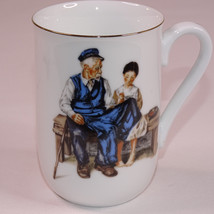 Vintage 1982 Norman Rockwell The Lighthouse Keepers Daughter Coffee Tea Cup Mug - £3.34 GBP