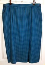 Vintage Pendleton Sophisticates Purple/Green Gingham Check Pencil Skirt (18) New - £15.34 GBP