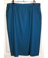 Vintage PENDLETON SOPHISTICATES Purple/Green Gingham Check Pencil Skirt ... - £15.33 GBP