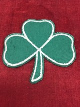 NEW Vintage Green Clover EMBROIDERED Sew-On Patch  - $2.96