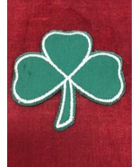 NEW Vintage Green Clover EMBROIDERED Sew-On Patch  - £4.43 GBP