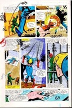 Original 1981 Captain America Marvel What If color guide art Pg:Trimpe R... - $57.03