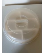 Rubbermaid Servin Saver Seven Divided Compartments Round Container Almon... - $14.85