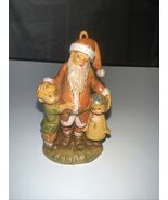 Vintage 1990 Fontanini Depose Ornament Santa &amp; Kids Italy 698 - $21.11 CAD