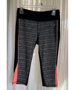RBX Womens Exercise Yoga Activewear Black / Orange Capri Pants SZ M - $15.10 CAD