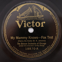 The Benson Orchestra Of Chicago – My Mammy Knows / Angel Child 10&quot; 78 rpm #18870 - £7.48 GBP