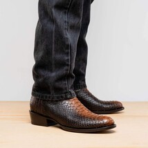KANSAS Genuine Snake Skin Cowboy Boot from the Western Collection Lisboa image 9
