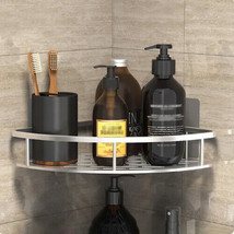Drill Bathroom Storage Wall Mount Corner Shelf, Shower Holder,Shampoo Or... - £9.86 GBP+