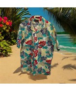 Vintage Chaps Ralph Lauren Hawaiian Shirt Men XL Pineapple Leaves Purple... - $854.49 MXN