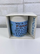 Shoebox Greetings Hallmark Boss On A Lake Mug Why Do I Love Fishing? Coffee Cup - £14.11 GBP